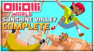 OLLIOLLI WORLD Gameplay Walkthrough  Sunshine Valley Complete  Skateboarding  PCSwitchXboxPS [upl. by Hooker33]