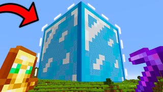 I Built a Giant Diamond Block in Minecraft [upl. by Romeo]