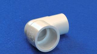 90 Degree Street Elbow Fitting for Schedule 40 PVC Pipe SPIGOT x SLIP [upl. by Kcirad]