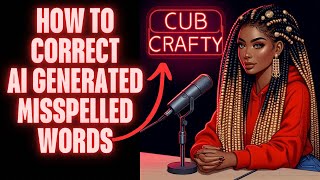 HOW TO CORRECT AI GENERATED MISSPELLED WORDS [upl. by Ecidnak]