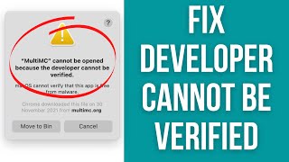 quotAppquot cannot be opened because the developer cannot be verified  MacOs Ventura 2023 [upl. by Damiani]