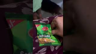 Haldiram soya sticks  evening snacks viralvideo youtubeshorts [upl. by Edrahc]