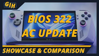 ROG ALLY  Bios 322  Performance and Armoury Crate Update Performance [upl. by Sayce546]