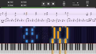 FALLEN DOWN Piano MIDI Tutorial HARD Undertale [upl. by Gnol]