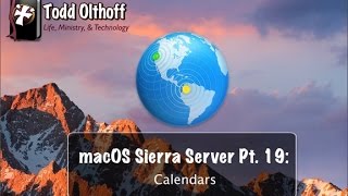 macOS Sierra Server Part 19 Calendars [upl. by Asirap]