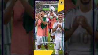 Eliminatoires CAN Maroc 2025  Algérie les joueurs célèbrent la victoire avec les supporters 🔥🔥👏👏 [upl. by Yrehc]