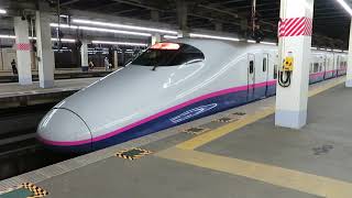 東北新幹線E2系やまびこ・E3系つばさ 大宮駅発車 JR East Tohoku Shinkansen quotYamabikoquot quotTsubasaquot [upl. by Cila]