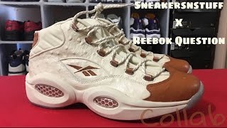 Sneakersnstuff amp Reebok Question collab  UnBoxing  Review  On Feet [upl. by Fortna736]