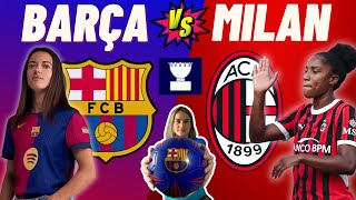 BARÇA FEMENÍ vs MILAN ⚽ NURIA desde EL JOHAN 💙❤️ TROFEU JOAN GAMPER 🏆 PRESENTACIÓN del EQUIPO 2425 [upl. by Hardy]