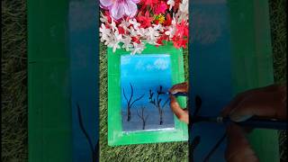 Prakritik drisya youtubeshortvideo virolshort diy paintingdesign [upl. by Anitnemelc]