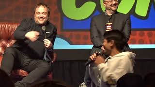 SEBASTIAN ROCHE JIM BEAVER OSRIC CHAU amp MARK SHEPPARD PANEL  WALES COMIC CON [upl. by Yasmar716]