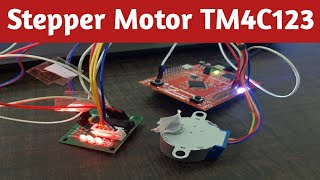 28BYJ 48 stepper motor interfacing with TM4C123 Tiva Launchpad [upl. by Quentin]