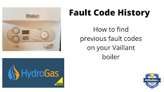 Fault Code History for Vaillant Ecotec Boilers [upl. by Ephrem]