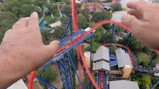 Sheikra Front Row POV 04 10 22 Busch Gardens Tampa [upl. by Jaylene816]