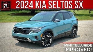 The 2024 Kia Seltos SX Is A Soulful amp Spacious Turbocharged Small SUV [upl. by Aiak]