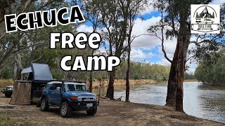 Echuca Free Camp On Murray River Betts Beach Campsite [upl. by Arden]