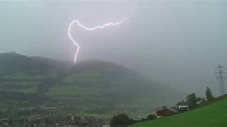 18072017 Gutes Blitz Gewitter über Mittersill Oberpinzgau [upl. by Eiramaliehs984]