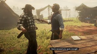 Hosea Almost Kills Bill  Hidden Dialogue  Red Dead Redemption 2 [upl. by Ahsenad]