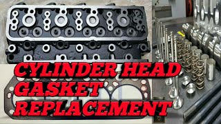 CYLINDER HEAD GASKET REPLACEMENTMITSUBISHI CANTER ROSA CYLINDER HEAD GASKET REPLACEMENT HINO [upl. by Ynned148]