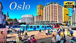 Oslo Daytime walk  Norway 🇳🇴  September 2024  4K HDR [upl. by Kipp]