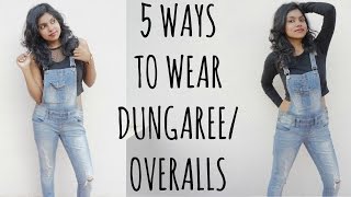 Dungarees Outfit Ideas  How to Wear amp Style Dungarees  Fashion Trends  AdityIyer Stylewithadity [upl. by Narat466]