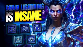 The NEW BEST Sorcerer Levelling Build  Chain Lightning Got BUFFED Lvl 150  Diablo 4 Season 5 [upl. by Notlrak161]