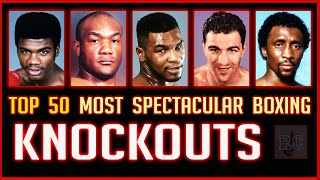 Top 50 Most Spectacular Boxing Knockouts [upl. by Olegnaed]