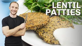 Lentil Patties  Done in 13 minutes [upl. by Nnaaihtnyc]