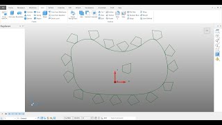 Powershape 2023   wireframe pattern [upl. by Hulton]