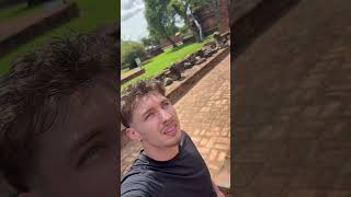 Visiting 400 year old ancient ruins in Thailand ayutthaya thailand [upl. by Inalial703]