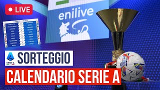 Calendario Serie A 20242025 🔴 SORTEGGIO IN DIRETTA [upl. by Suitangi]