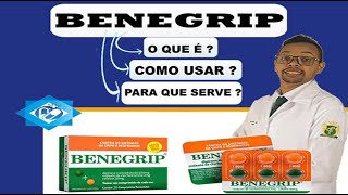 BENEGRIP  PARA QUE SERVE COMO USAR ACABANDO COM A GRIPE [upl. by Lam709]