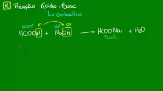 Reações ácidobase em Ácidos Carboxílicos  Química Orgânica  Biologia [upl. by Lud]