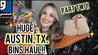 PART TWO Austin Tx Goodwill Thrift Outlet Bins Haul to Resell for a Profit  on Poshmark [upl. by Aiuqet]