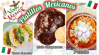 Tres Platillos Mexicanos 🇮🇹👩‍🍳👌🏻😋 mole tacos y pozole 👩‍🍳😋🇮🇹Mes patrio 🇮🇹 cena mexicana 🇮🇹fypage [upl. by Ric]