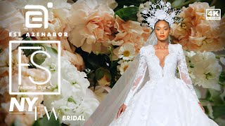 Esé Azénabor Bridal Fall 2024 NEW YORK BRIDAL FASHION WEEK 4K In Blossom Collection Bridal Couture [upl. by Adniral]