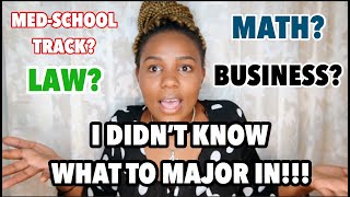 HOW I CHOSE MY MAJOR THE STRESS OF NOT KNOWING WHAT YOUR COLLEGE MAJOR WILL BE [upl. by Alidus]