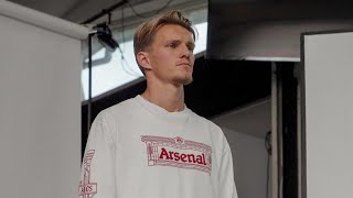 BEHIND THE SCENES  Arsenal x Aries  Odegaard Russo Rice Saka amp Mead [upl. by Diad182]