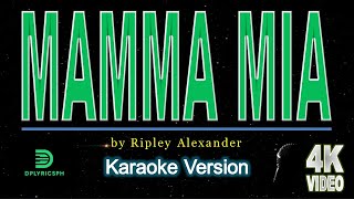 Mamma Mia  Ripley Alexander Karaoke Version [upl. by Nommad]