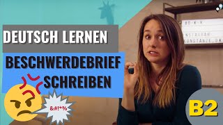 Deutsch lernen B2 Beschwerdebrief schreiben [upl. by Yelrac]