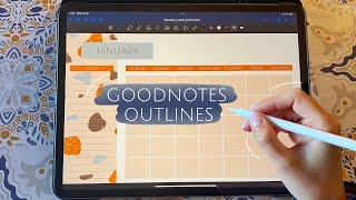 How To Create A Linked Digital Planner Using Goodnotes Outlines [upl. by Oijres]