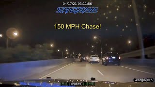 Suspect Takes GSP on Lengthy High Speed Interstate Pursuit [upl. by Godart472]