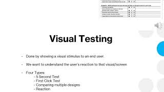 Types of UX evaluation techniques  Heuristics and Visual Testing [upl. by Bathsheb]