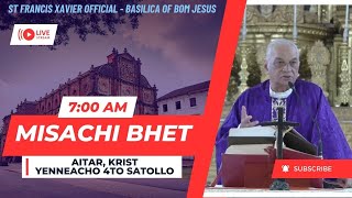 7 AM  Konkani Mass Aitar Krist Yenacho 4to Satollo  Basilica of Bom Jesus  24 December 2023 [upl. by Ainimre]