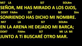 CANTOS PARA MISA  PESCADOR DE HOMBRES  Tú has venido a la orilla  letra y acordes [upl. by Ybocaj]