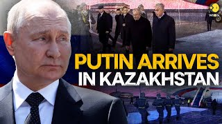 Russias Putin arrives in Kazakhstan for a rare foreign visit  WION Originals [upl. by Osmen]