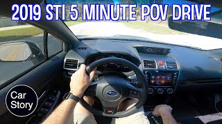 2019 Subaru WRX STI POV Drive  Stock Driving Sounds No Talking [upl. by Roman472]