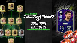 BUNDESLIGA HYBRIDS SBC SOLUTIONS  ALL 8 SBCS Easiest Possible Way  MADFUT 22 [upl. by Traci599]