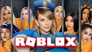 Celebrities Playing ROBLOX  Taylors Prison [upl. by Airahs]