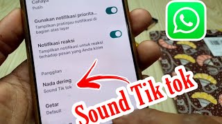 Cara ganti Nada dering WhatsApp pakai lagu Tik tok terbaru 2024 [upl. by Atinus895]